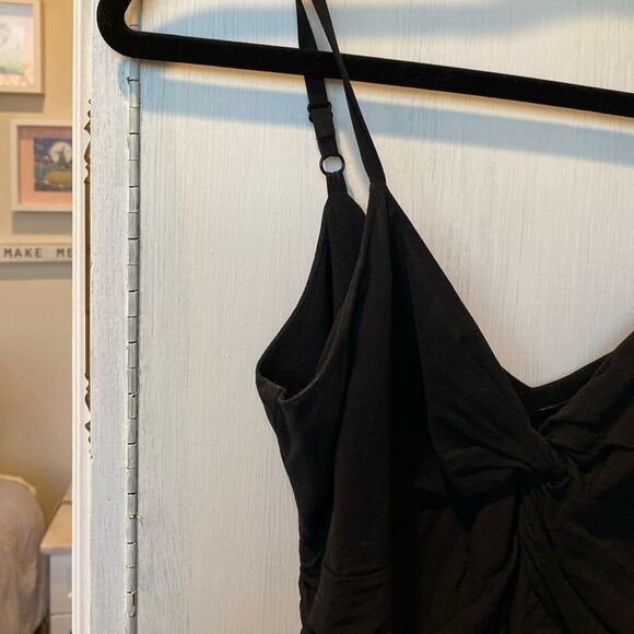 Satin Black Night-Out Top - Picture 6 of 7